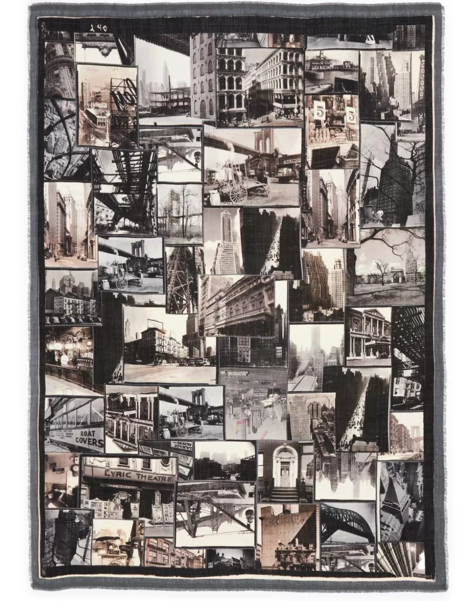 Faliero Sarti Sciarpe Uomo>Sciarpa In Collaborazione Con The New York Public Library - Roll