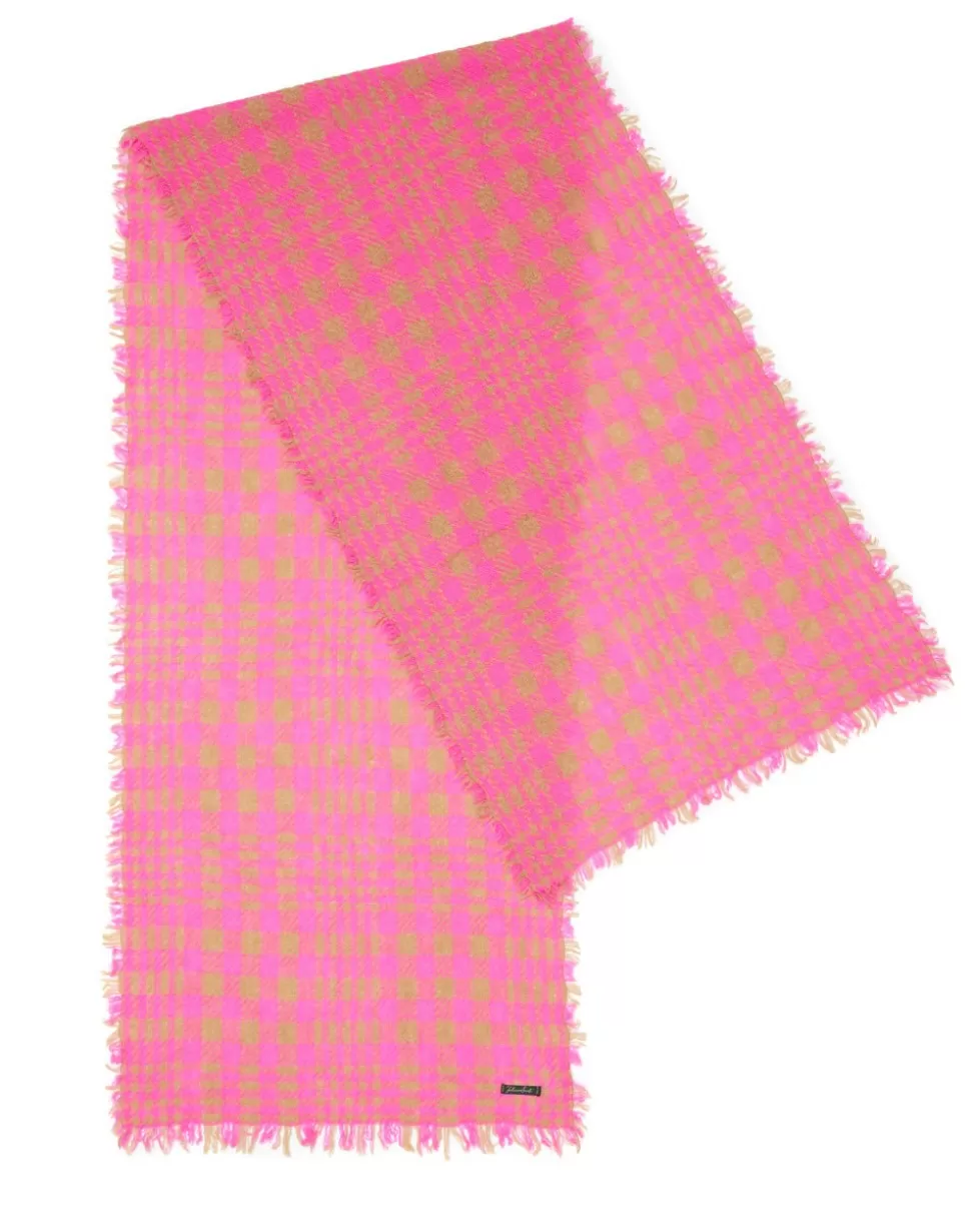 Faliero Sarti Sciarpe>Sciarpa In Lana Vergine, Cashmere E Seta Con Stampa Checked - Matilde
