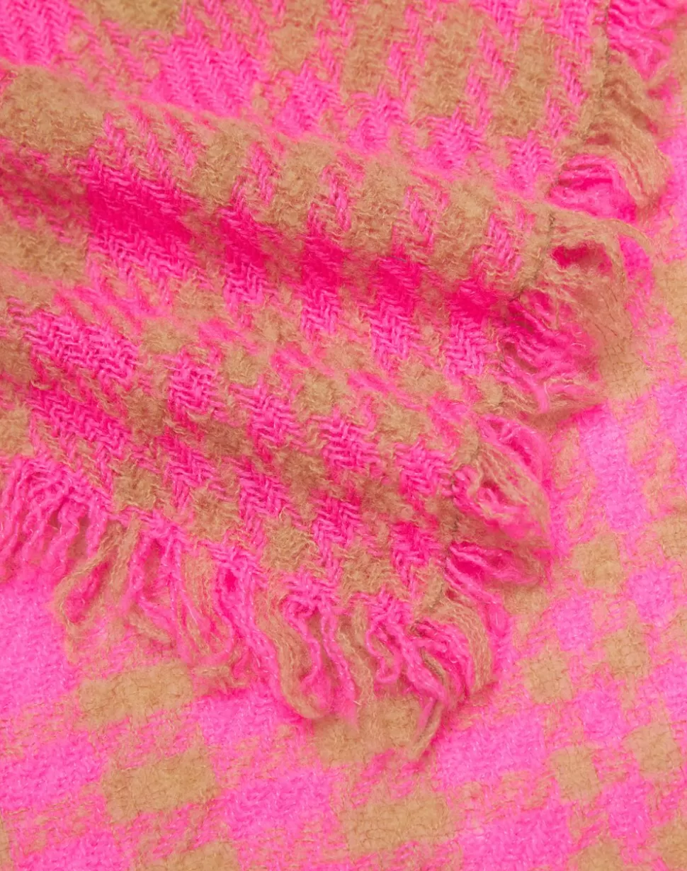 Faliero Sarti Sciarpe>Sciarpa In Lana Vergine, Cashmere E Seta Con Stampa Checked - Matilde