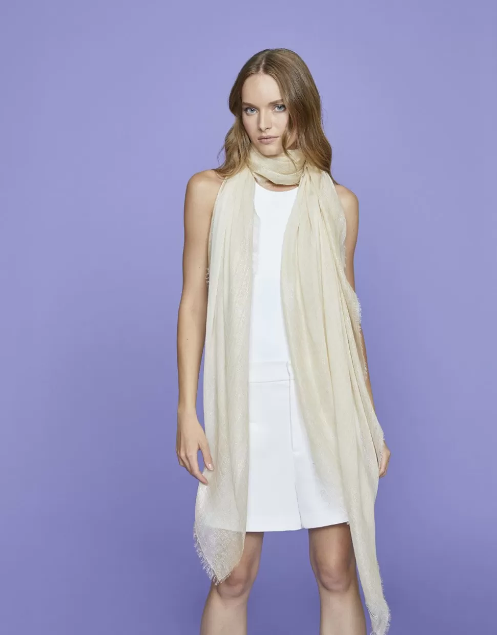Faliero Sarti Sciarpe>Stola Con Dettagli In Lurex - Clary