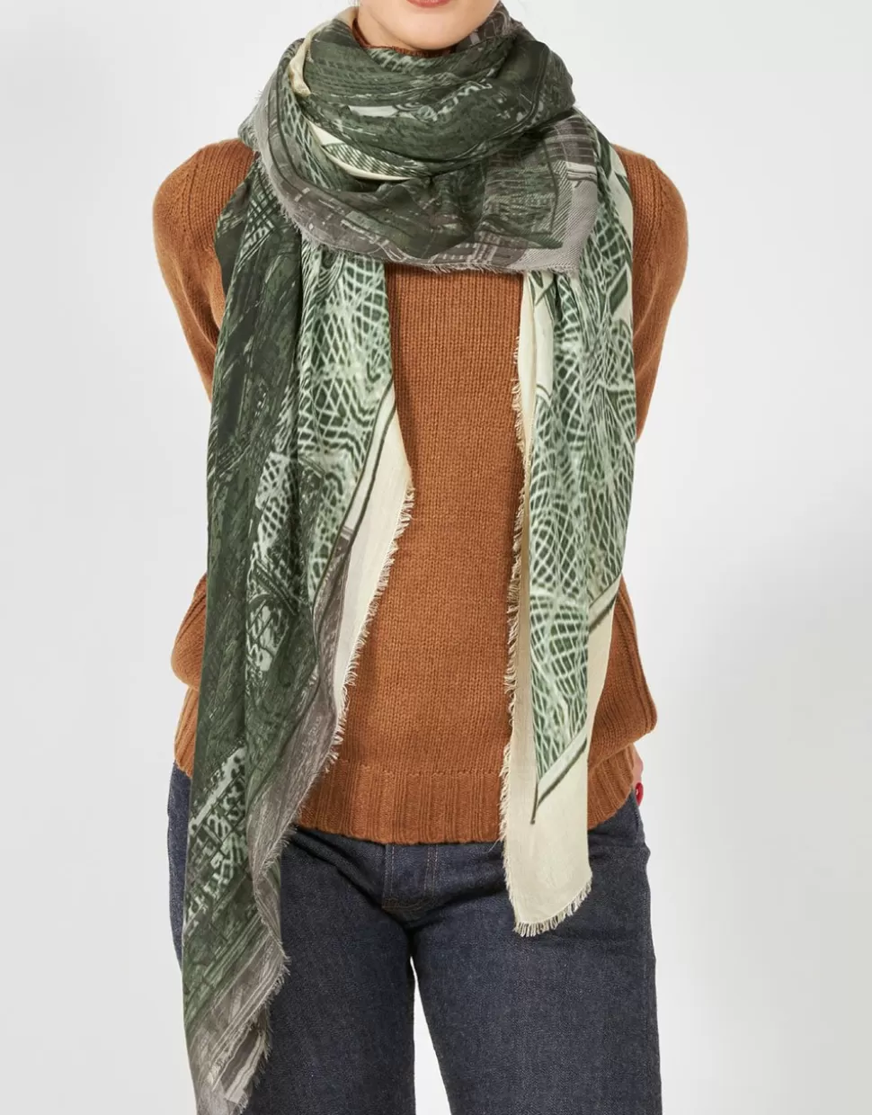 Faliero Sarti Sciarpe>Stola In Collaborazione Con The New York Public Library - Dollaro