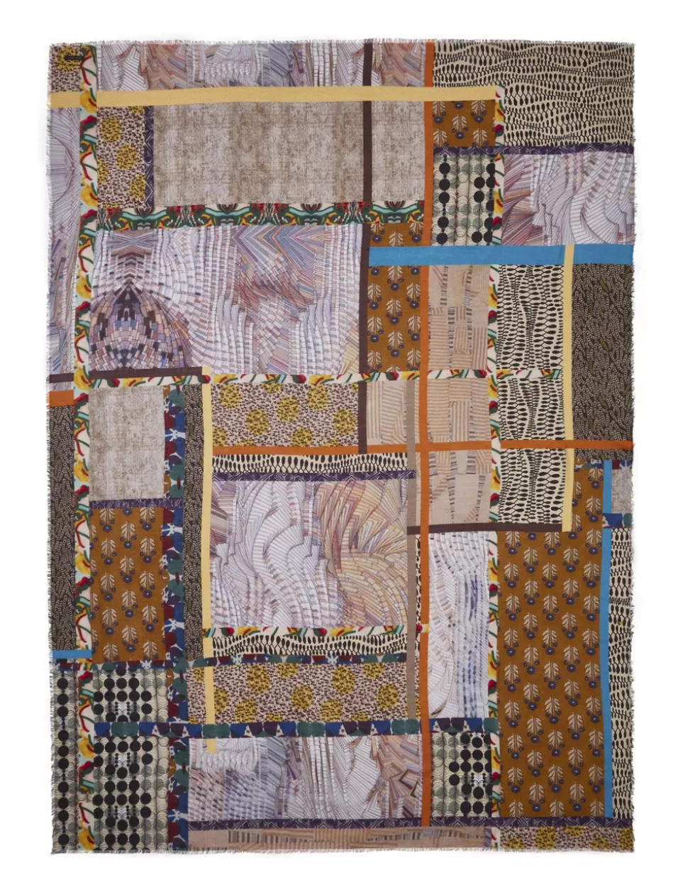 Faliero Sarti Sciarpe>Stola Stampa Patchwork - Vintage 60