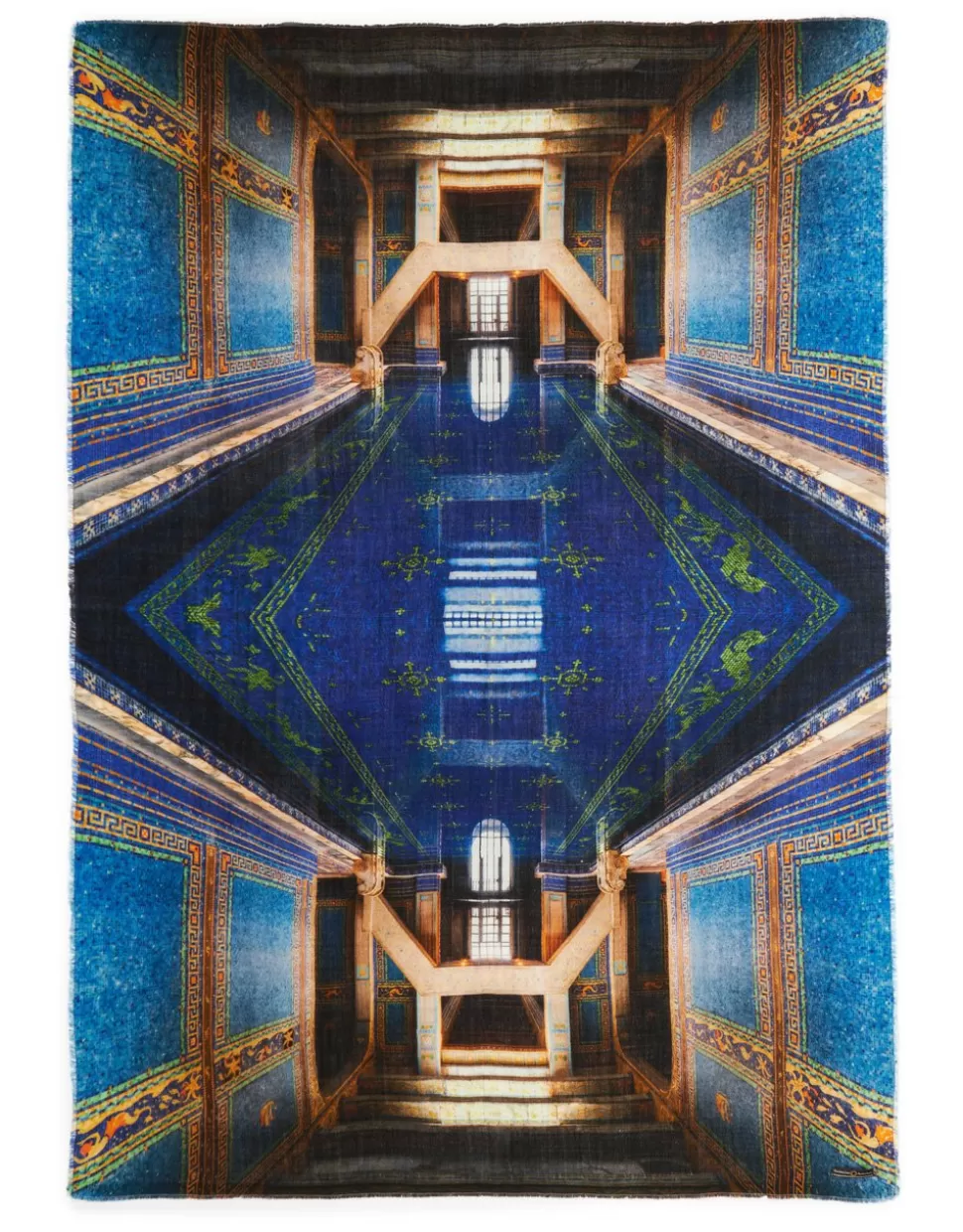 Faliero Sarti Sciarpe>Stola Stampata In Collaborazione Con Massimo Listri - New Hearst Castle