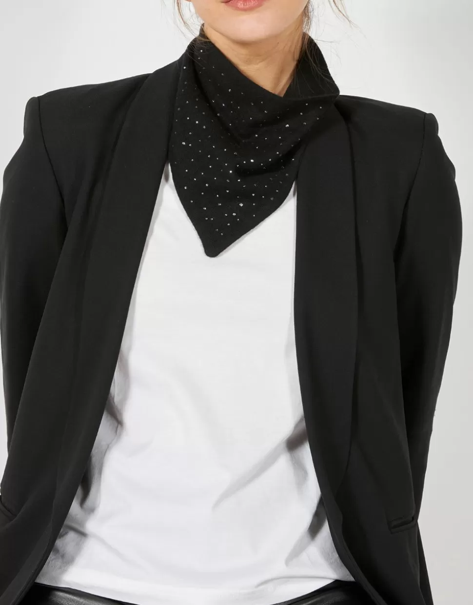 Faliero Sarti Sciarpe>Triangolo Bijoux In Misto Cashmere - Brilly